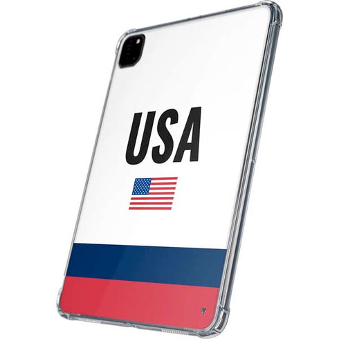 USA American Flag iPad Pro 11in (2024) Clear Case